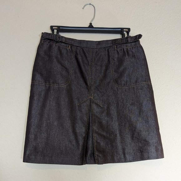 y2k Vintage Shimmer Mini Skirt Brown size 8 - Picture 11 of 12